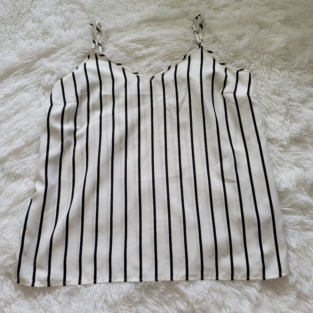New Talbots Striped Tank Top Size Large